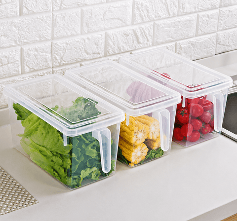 1 Pcs Fridge Organizer Fresh Spacer Layer Storage Rack Drawer Basket Refrigerator Pull-out Drawers - Khachak