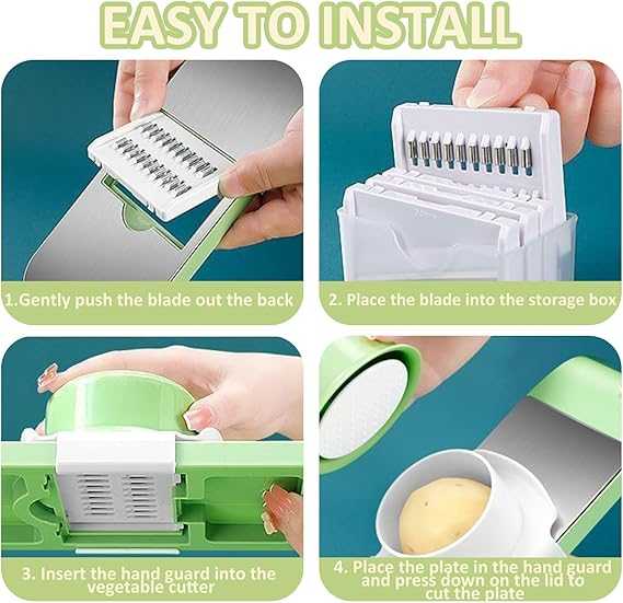 5 in 1 Multifunctional High-Quality Vegetable & Fruit Slicer Effortless Kitchen Gadget Manual Vegetable Slicer Cutter - Khachak