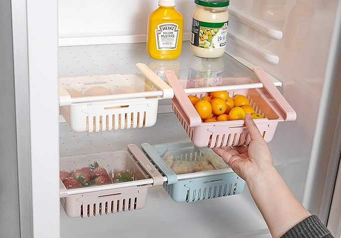 Stretchable Fridge Organizer Basket – Adjustable Space-Saving Storage Box