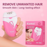Cordless Rechargeable Women's Hair Clipper Pink