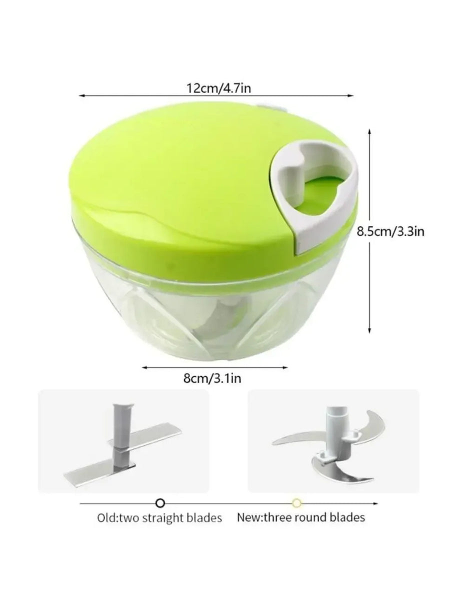 Best Quality Manual Spin Cutter For Kitchen Hand Pulled Chopper Grinder Slicer For Vegetables Fruits Onions Garlic And Salad