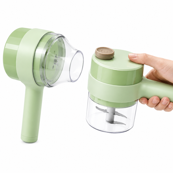 4 in 1 Portable Electric Vegetable Cutter Set Mini Wireless Food Processor Garlic Chili Onion Celery Ginger Meat Garlic Chopper
