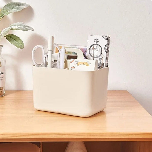 Caddy Organizer Plastic Bathroom Basket Kitchen Sink Basket Shower Caddy Basket with Compartments, Portable Divided Cleaning Product Storage Organizer with Handle Storage Basket for Bathroom Kitchen Laundry Hand Tools Fruit Toiletries Multipurpose Basket - Khachak