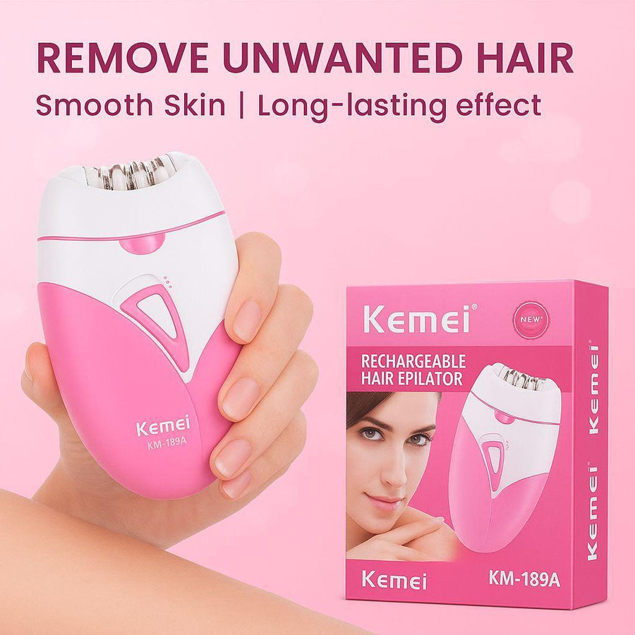 Cordless Rechargeable Women's Hair Clipper Pink - Khachak
