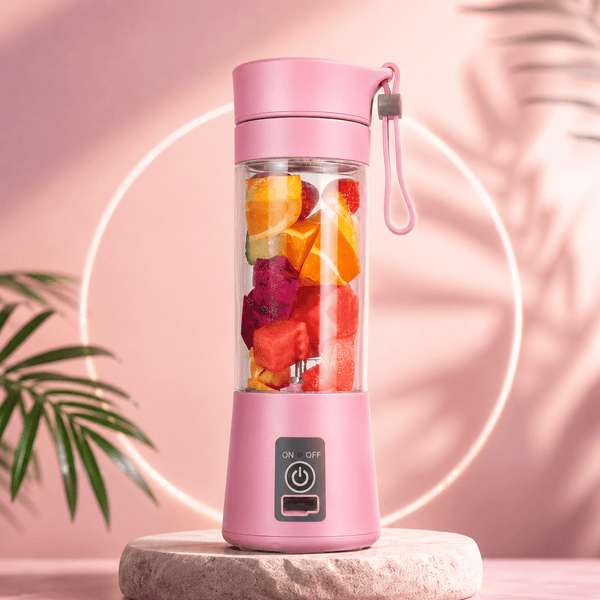 Juicer Blender 6 Blades USB Portable 380ml Mini Fruit Bottle Juicer Small Blender - Khachak