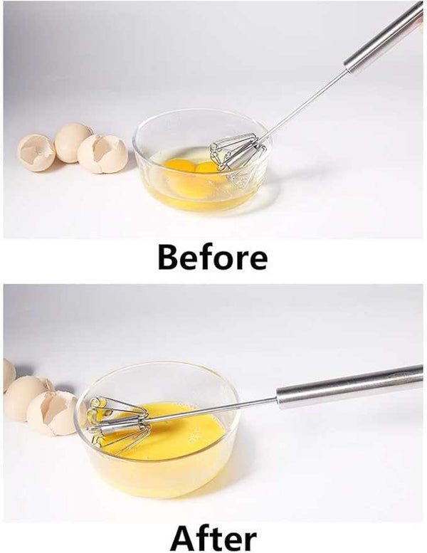 Manual Egg Beater – Stainless Steel Hand Whisker for Kitchen & Coffee - Khachak