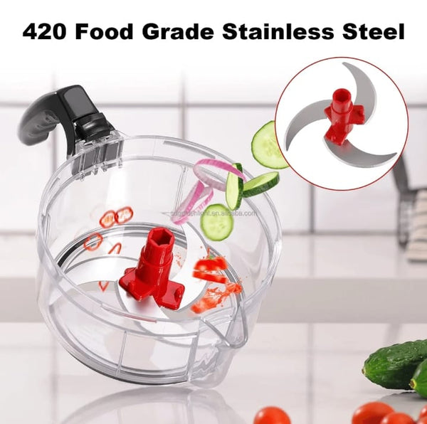 Manual Hand Multifunction Speedy Vegetable Quick chopper - Khachak