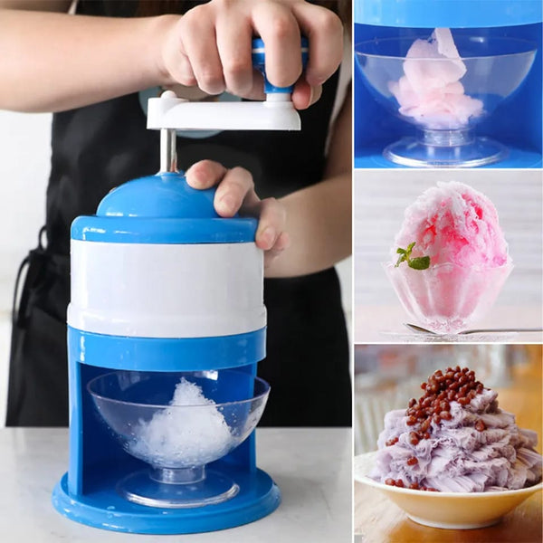 Manual Ice Crushing Shaver Maker Machine Gola Ganda Household Ice Crusher For Refreshing Summer Treats - Khachak