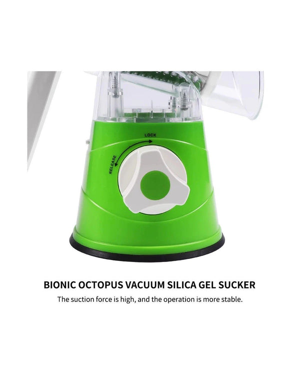 Manual Vegetable Drum cutter Slicer Multifunctional Round Slicer Kitchen Gadget (random color) - Khachak