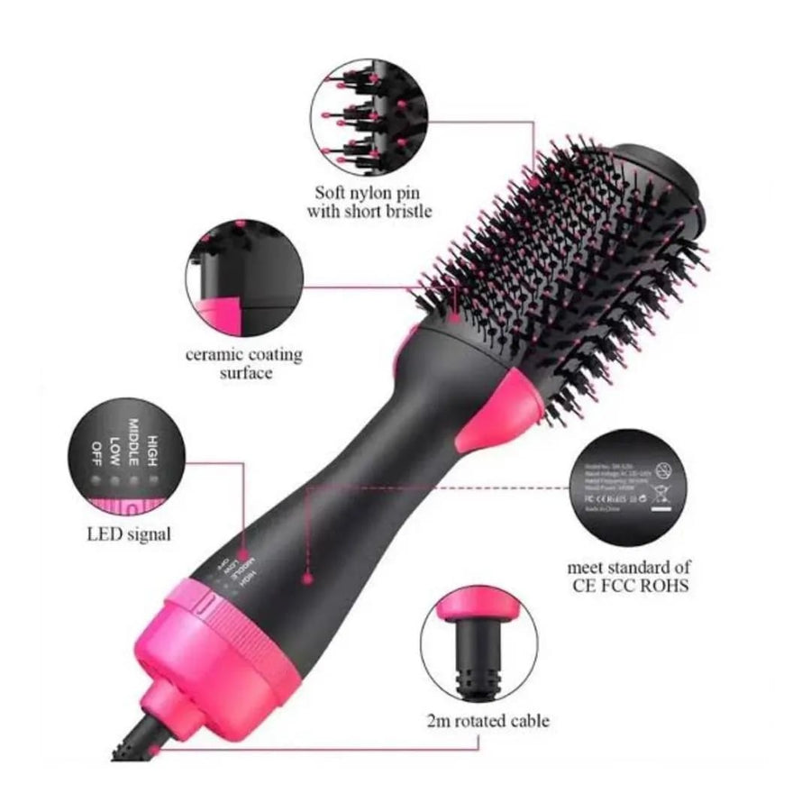 One Step Hot Air Brush Dryer And Straightener - Khachak