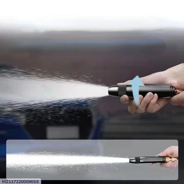 Premium Quality Water Pressure Nozzle Black Metal Garden Cleaning - Khachak