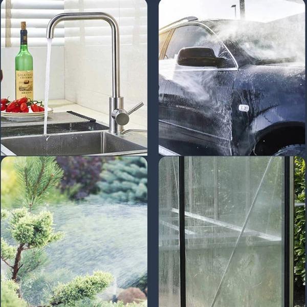 Premium Quality Water Pressure Nozzle Black Metal Garden Cleaning - Khachak
