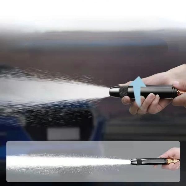 Premium Quality Water Pressure Nozzle Black Metal Garden Cleaning - Khachak
