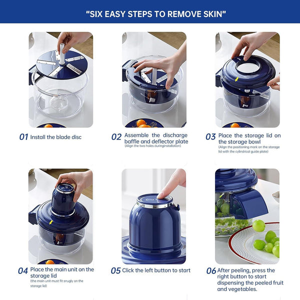 Quick & Effortless Peeling Machine - Automatic Electric Fruit Peeler - Khachak