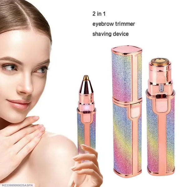 Rechargeable Eyebrow Trimmer for Women Pink Glitter - Khachak