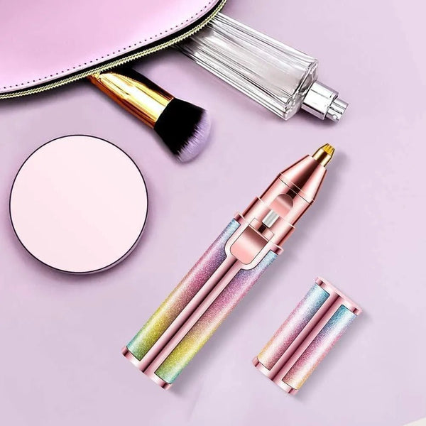Rechargeable Eyebrow Trimmer for Women Pink Glitter - Khachak