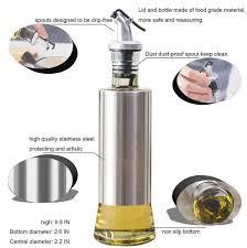 Steel Case Nozzle Glass Oil Bottle 300ml - Khachak