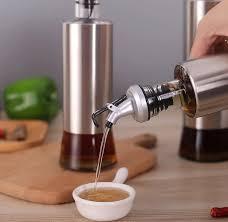 Steel Case Nozzle Glass Oil Bottle 300ml - Khachak